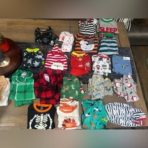 2T Toddler Pajama Lot - Holiday & Cute Prints